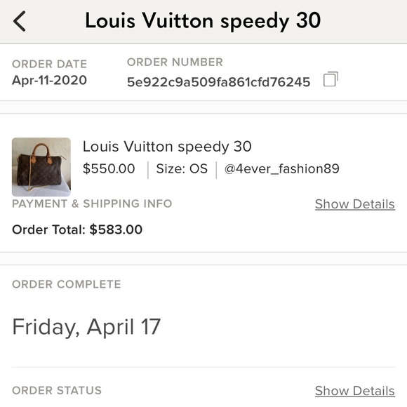 Authentic Louis Vuitton Classic Speedy 30 - Picture 7 of 7